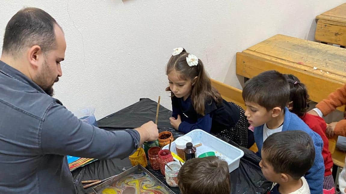 OKUL ÖNCESİ FARKINDALIK ÇALIŞMASI EBRU SANATI 